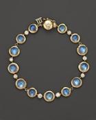 Temple St. Clair 18k Yellow Gold Single Round Bracelet With Royal Blue Moonstone And Diamond