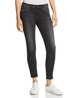 Hudson Barbara Washed Skinny Jeans In Studded Black - 100% Exclusive