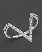 Kc Designs Diamond Angle Band In 14k White Gold, .25 Ct. T.w.
