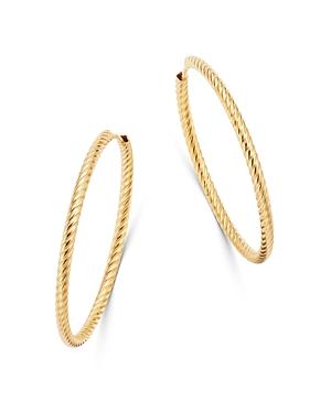 Bloomingdale's Twisted Hoop Earrings In 14k Yellow Gold - 100% Exclusive
