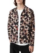 Allsaints Dying Floral Long Sleeve Relaxed Fit Button Front Shirt