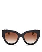 Fendi Mirrored Round Sunglasses, 51mm