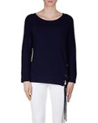 Gerard Darel Felicie Ribbed Lace-up Sweater