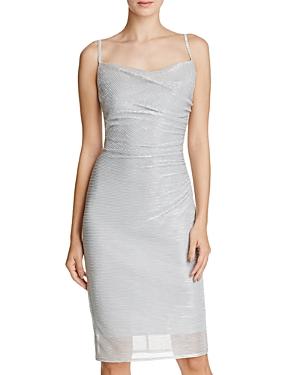 Laundry By Shelli Segal Ruched Metallic Dress