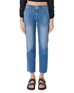 Maje Preuve Straight Cut Jeans In Blue