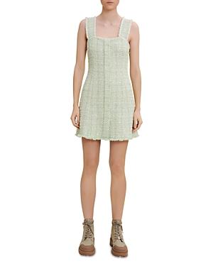 Maje Sparkly Tweed Mini Dress