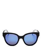 Marc Jacobs Mirrored Round Polarized Sunglasses, 50mm
