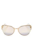 Roberto Cavalli Mirrored Cat Eye Sunglasses, 60mm