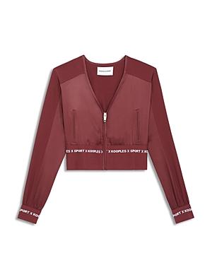 The Kooples Cropped Track Jacket