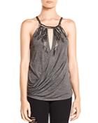 Haute Hippie Hippie Trails Embellished Draped Crossover Top
