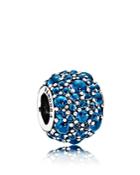 Pandora Charm - Sterling Silver, Glass & Cubic Zirconia Shimmering, Moments Collection