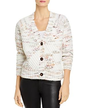 Aqua Mixed Rib Marled Knit Cardigan - 100% Exclusive