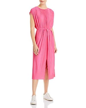 Boss Emaura Pleated Belted Dress