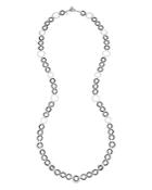 Alor Black & Gray Cable Loop Necklace, 36