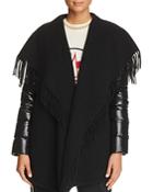 Moncler Mixed Media Cloak Jacket