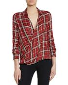 Bailey 44 Wipe Out Crossover Plaid Top