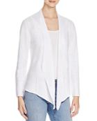 Eileen Fisher Angled Front Organic Linen Cardigan