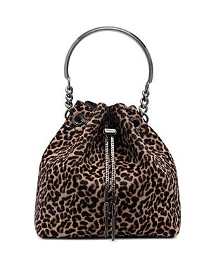 Jimmy Choo Bon Bon Medium Calf Hair Bucket Bag