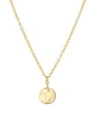 Argento Vivo Small Hammered Pendant Necklace In 14k Gold-plated Sterling Silver, 16