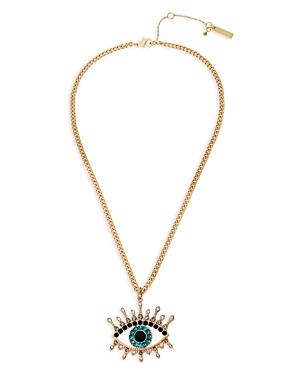 Kurt Geiger London Evil Eye Pendant Necklace, 16-18