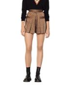 Sandro Noisette Pleated Shorts