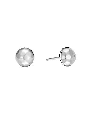 John Hardy Sterling Silver Classic Chain Hammered Small Stud Earrings