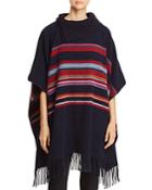 Tory Burch Ainsely Striped Poncho
