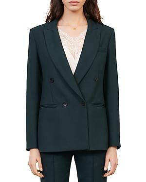 Maje Vila Double Breasted Blazer
