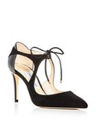 Jimmy Choo Women's Vanessa 85 Leather & Suede Pointed Toe Pumps
