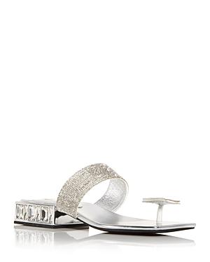 Jeffrey Campbell Women's Alise Crystal Embellished Low-heel Sandals