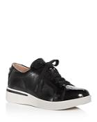 Gentle Souls Women's Haddie Patent Leather Lace Up Sneakers