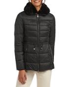 Barbour Angus Faux Fur Collar Quilted Coat