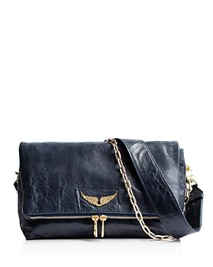 Zadig & Voltaire Rocky Crush Distressed Leather Crossbody