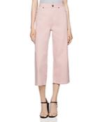 Bcbgeneration Cropped Wide-leg Jeans In Rose Smoke