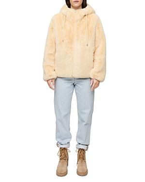 Maje Reversible Faux Fur Jacket