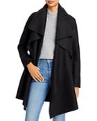 Harris Wharf London Wool Shawl Collar Wrap Coat