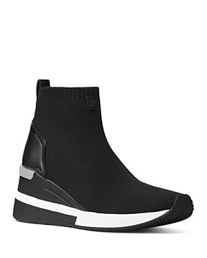 Michael Michael Kors Women's Skyler Knit High Top Sneakers
