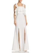 C/meo Collective Be About You Tiered-ruffle Gown