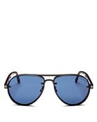 Tom Ford Men's Alexi Brow Bar Aviator Sunglasses, 62mm