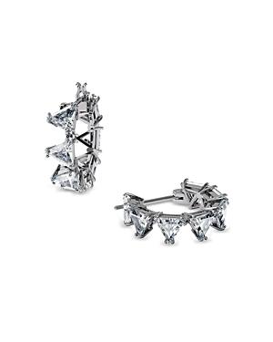 Swarovski Millenia Triangle Hoop Earrings