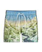 Scotch & Soda Slim Fit Desertscape Printed Swim Trunks
