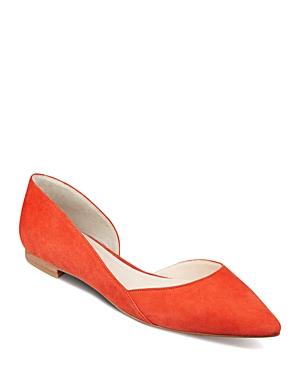 Marc Fisher Ltd. Sunny Suede Pointed Toe D'orsay Flats