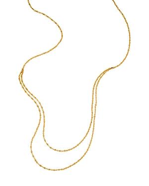 Lana Jewelry 14k Yellow Gold Wave Necklace, 42