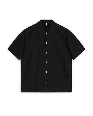 Sunflower Spacey Geo Pattern Short Sleeve Shirt