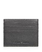Emporio Armani Vitello Bottalato Coated Leather Card Case