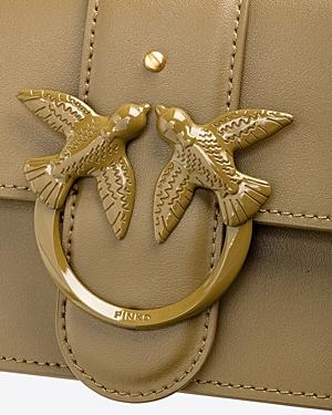Pinko Love Icon Mini Leather Shoulder Bag