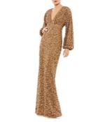 Mac Duggal Sequin Column Gown