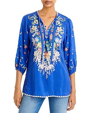 Johnny Was Taifa Embroidered Blouse