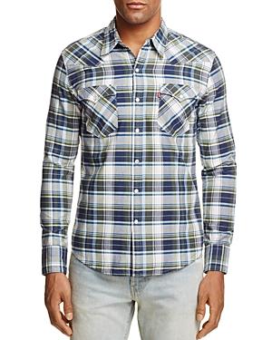 Levi's Barstow Western Plaid Regular Fit Snap Front Shirt