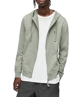 Allsaints Brace Cotton Embroidered Logo Regular Fit Full Zip Hoodie